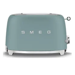 Grille-pain - SMEG - TSF01EGMEU - 2 fentes extra larges - 950 Watts - Vert Émeraude