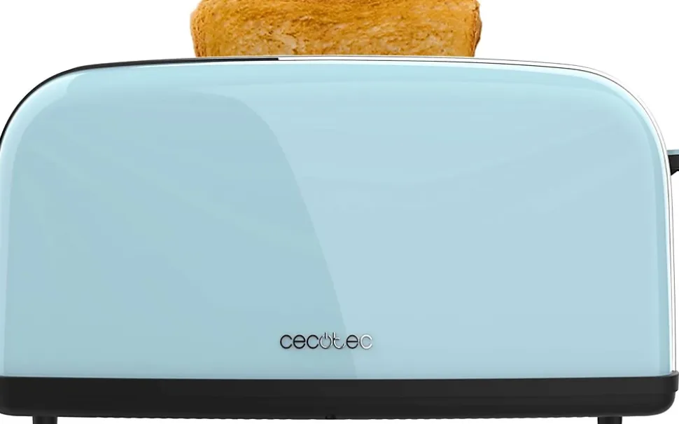 Grille-pain Bleu Inox 1 Fente Longue 850W