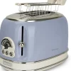 Grille-pain Bleu Vintage 2 Fentes 810W