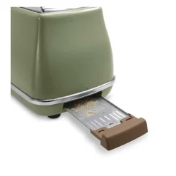Grille-pain Delonghi Icona Vintage 2 tranches 900W vert olive