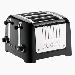 Grille-pain DUALIT 46225 - 4 tranches - Noir ultra brillant