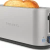 Grille-pain Inox 1000W 1 Fente Extra Longue