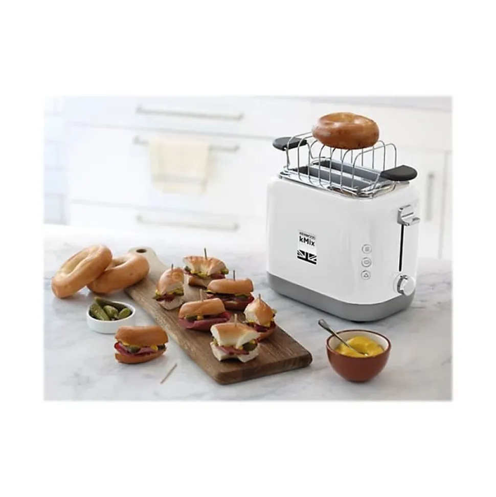 Grille-pain kMix - KENWOOD - TCX751WH - 2 fentes - Fonction baguette et décongélation - Blanc