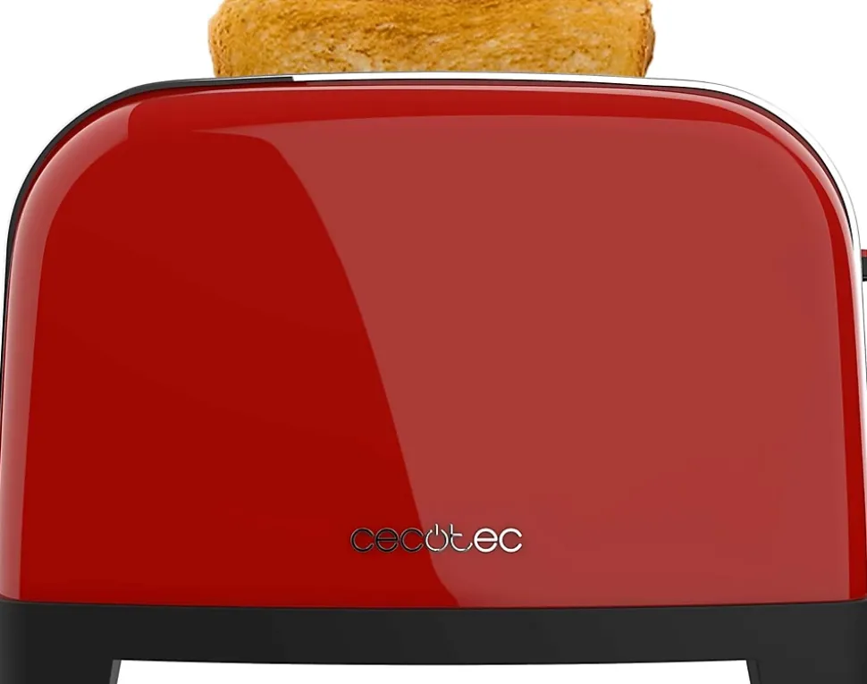 Grille-pain Rouge Inox 4 Fentes 1700W