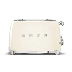 Grille-pain SMEG 4 tranches Années 50 - 2000W B Crème TSF03CREU
