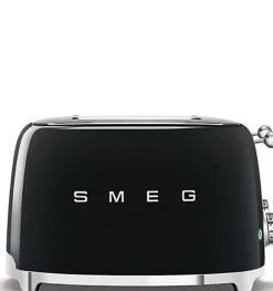 Grille-pain SMEG 4 tranches - Années 50 - Noir - 2000W