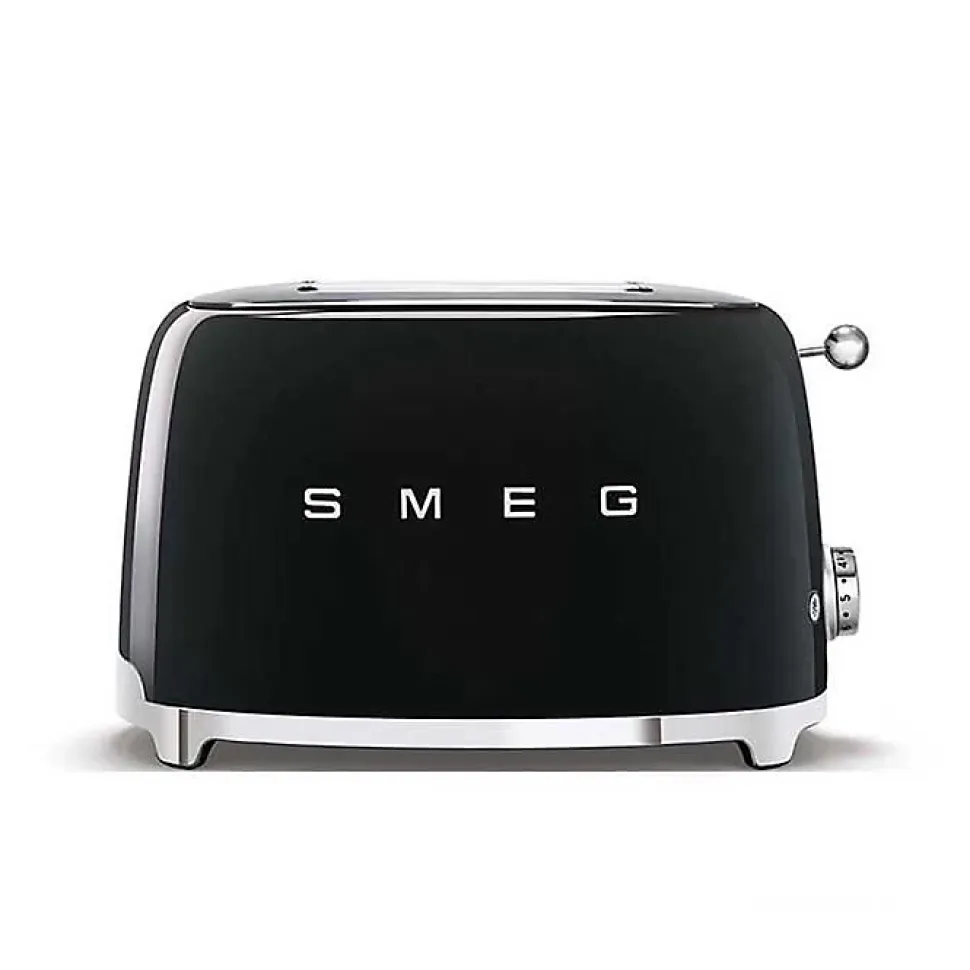 Grille-pain SMEG TSF01BLEU Noir - 2 fentes extra-large - Tiroir ramasse-miettes amovible