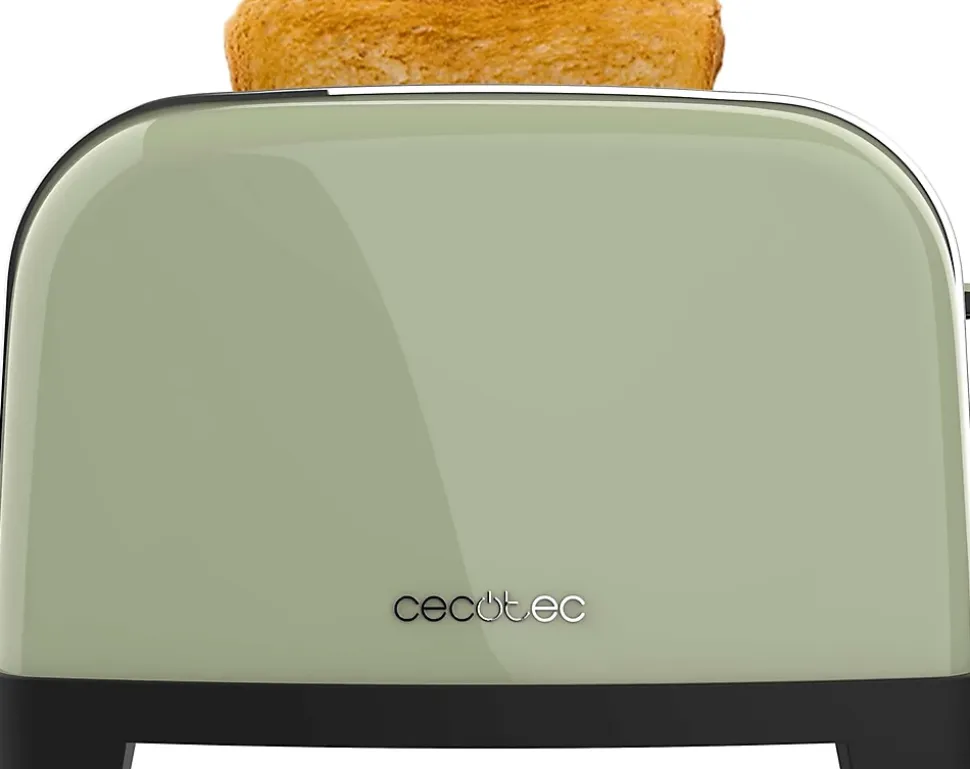 Grille-pain Vert Inox 4 Fentes 1700W Moderne