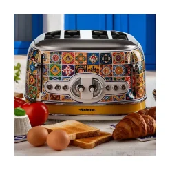 Grille-pain Vintage Positano 4 fentes 1630W Design Rétro ARIETE