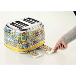 Grille-pain Vintage Positano 4 fentes 1630W Design Rétro ARIETE