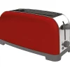 Grille-pains 1 fente 850w rouge Taurus VINTAGESINGLERED850W
