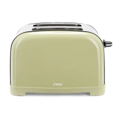 Grille-pains 2 Fentes Livoo DOD196M 850w Ejection automatique Fonction réchauffage Gris