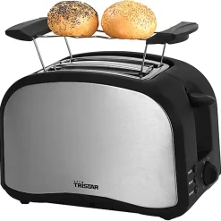 Grille-pains 2 fentes 800w inox Tristar BR-1022