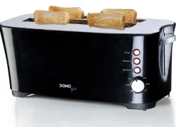 Grille-pains 2 fentes 1350w noir Domo DO961T b-smart