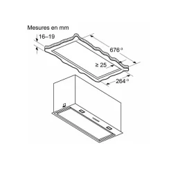 Groupe filtrant 70cm 595m3/h noir Neff D75NAC1S0B n70