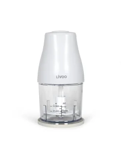 Hachoir - LIVOO - 300 ml - 400 W - 1 vitesse et fonction turbo - 2 lames en inox - Blanc