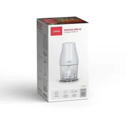 Hachoir - LIVOO - 300 ml - 400 W - 1 vitesse et fonction turbo - 2 lames en inox - Blanc