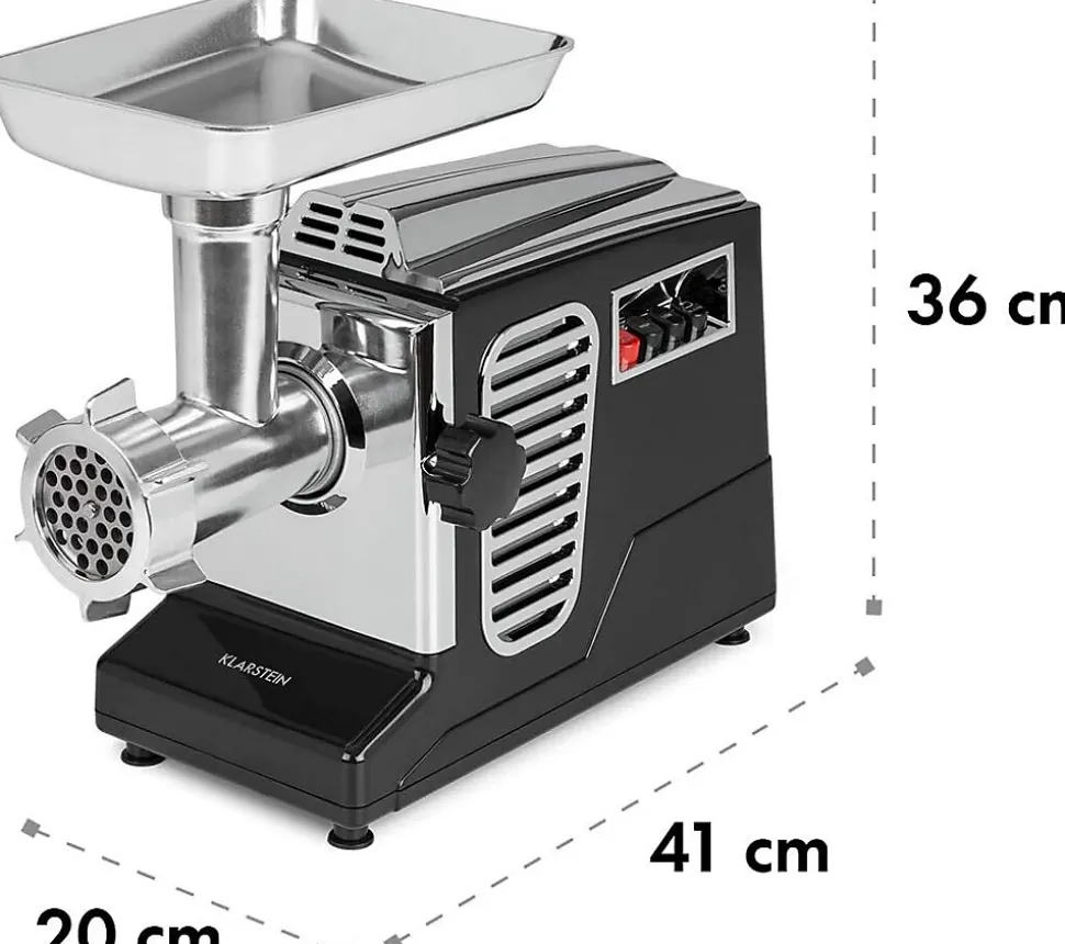 Hachoir à viande électrique, 700 watts, 2 vitesses, Marche arrière, Couteau en inox