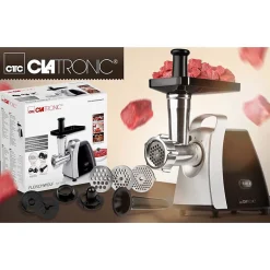 Hachoir à viandes 1000W Clatronic FW3803-Inox/Noir