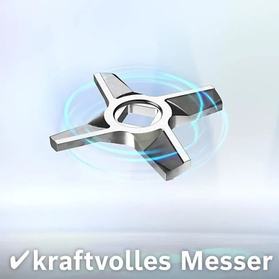 Hachoir Electrique a viande pour Kitchen Machine MUM5 - BOSCH - MUZ5FW1 - Disque ajouré en inox diametre 4.5 mm