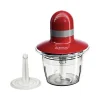Hachoir Electrique BOSCH MMR08R2 - Rouge/Gris - 400W - Capacité 0,8L - Couteau inox - Batteur a blancs