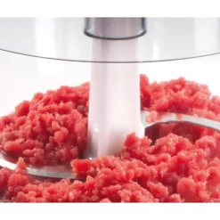 Hachoir Electrique BOSCH MMR08R2 - Rouge/Gris - 400W - Capacité 0,8L - Couteau inox - Batteur a blancs