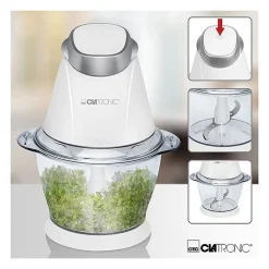Hachoir et broyeur à glace Clatronic MZ 3579 Blanc