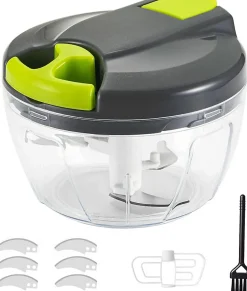 Hachoir Manuel a Ficelle de 520ML noir vert