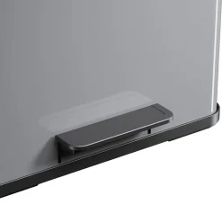 Hailo Poubelle à pédale Oko Trio Plus Taille L 3x9 L Argenté 0633 220