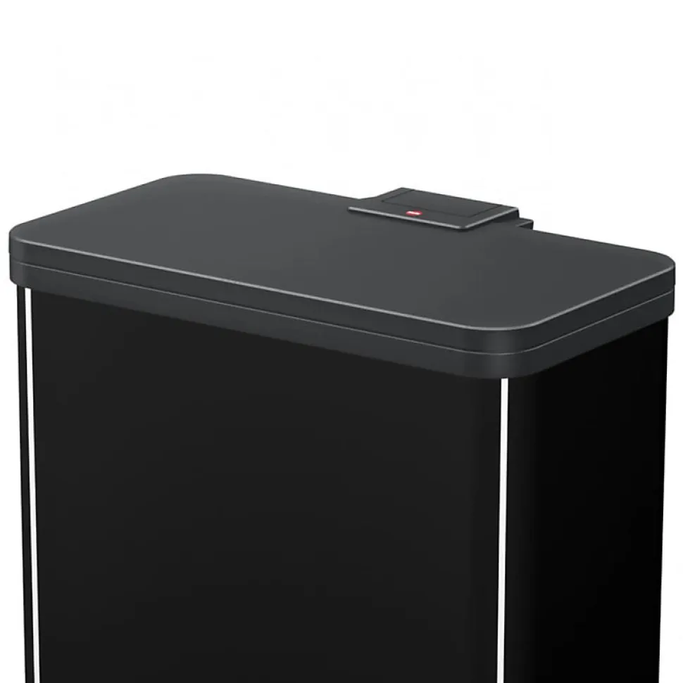 Hailo Poubelle à pédale Oko Duo Plus Taille L 17+9 L Noir 0630 260