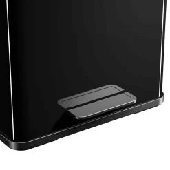 Hailo Poubelle à pédale Oko Duo Plus Taille L 17+9 L Noir 0630 260