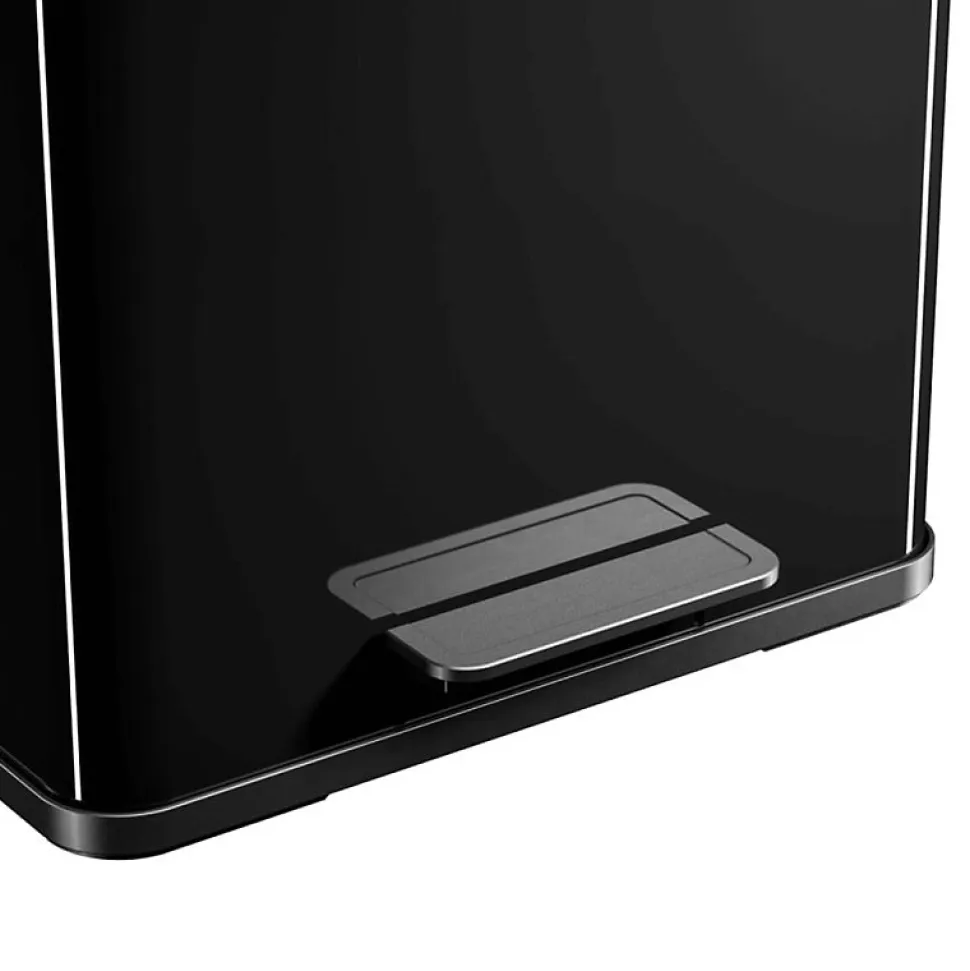 Hailo Poubelle à pédale Oko Duo Plus Taille L 17+9 L Noir 0630 260