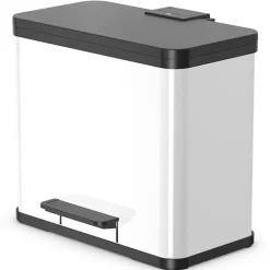 Hailo Poubelle à pédale Oko Duo Plus Taille L 17+9 L Blanc 0630 230
