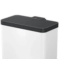 Hailo Poubelle à pédale Oko Duo Plus Taille L 17+9 L Blanc 0630 230