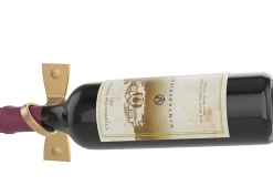 Helix Simple doré support à bouteille de vin mural pour 1 bouteille droite