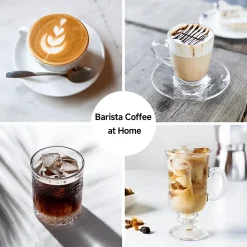 HiBREW H10A Semi Automatic Espresso Coffee Machine, 20Bar Pressure, Milk Frother, Temperature Adjustable, 350ml Pitcher