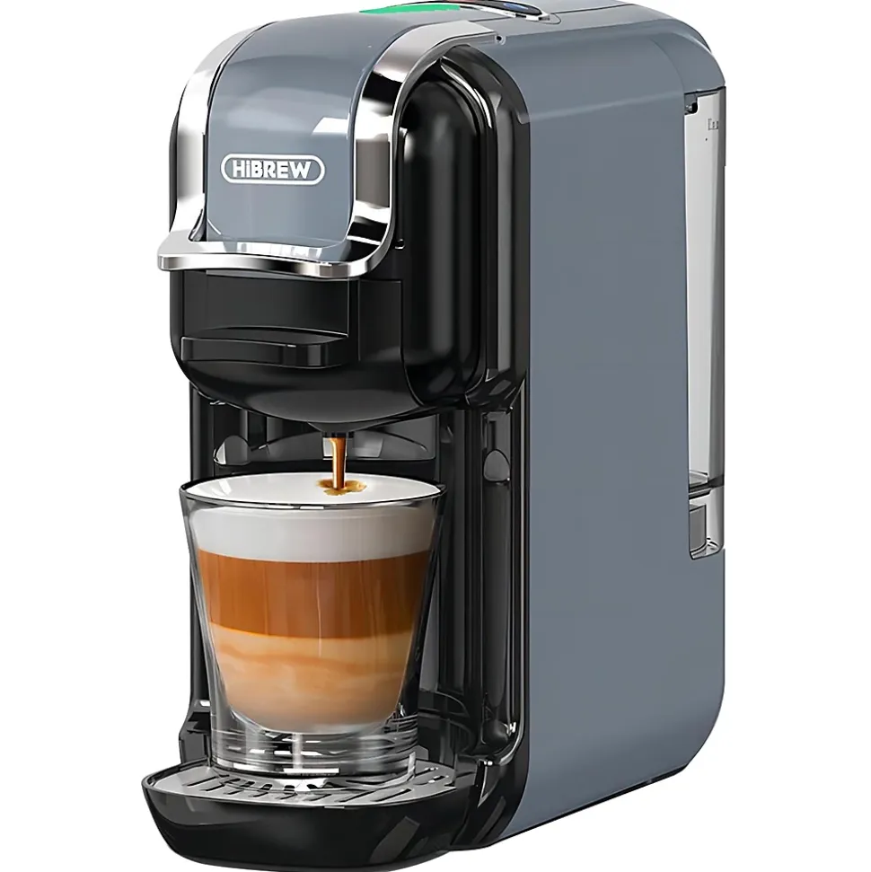 HiBREW H2B Machine à café multi-capsules 5-en-1, infusion froide et chaude (gris).