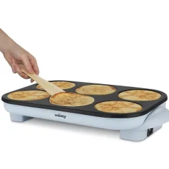 HKOENIG - Crepiere electrique - 1500 W - 11 5 cm - Antiadhesive - 6 mini crepes