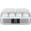 HKOENIG - Yaourtiere ELY120 - 12 pots 160 ml - Acier inox - Ecran LCD - Programmable 15h