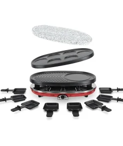 H.KoeNIG RP418 Appareil a raclette 8 personnes - Rouge