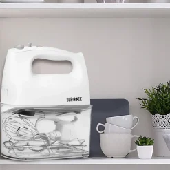 HM4 WE Batteur électrique à main 400W 5 vitesses Fonction turbo 2 batteurs 2 crochets 1 fouet Rangement intégré Duronic