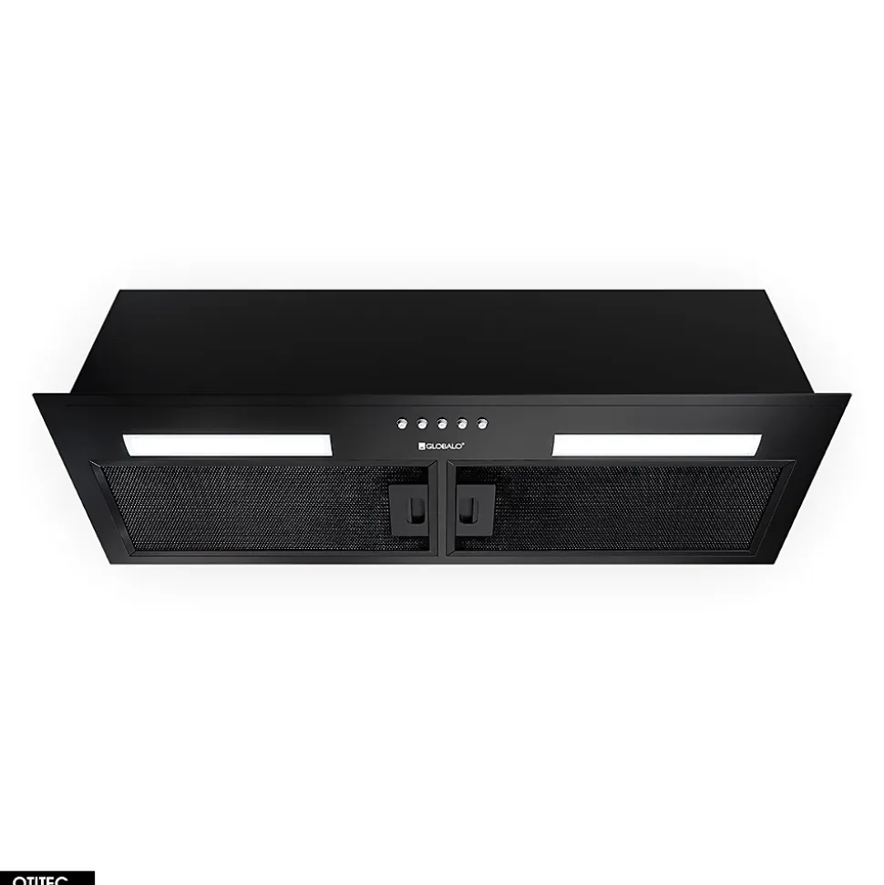 Hotte Casquette Aspirante Silencieuse - 80 cm - 330 m3/h - HADARIO - Noir