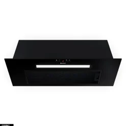 Hotte Casquette Aspirante Silencieuse - 80 cm - 565 m3/h - AGENDERO - Noir