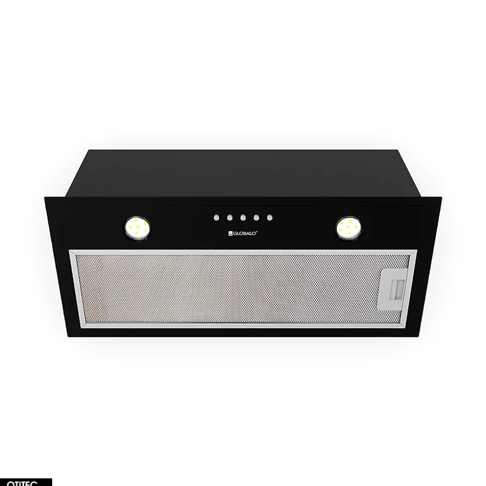 Hotte Casquette Aspirante Silencieuse - 60 cm - 320 m3/h - DELICO - Noir