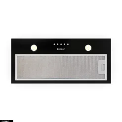 Hotte Casquette Aspirante Silencieuse - 60 cm - 320 m3/h - DELICO - Noir