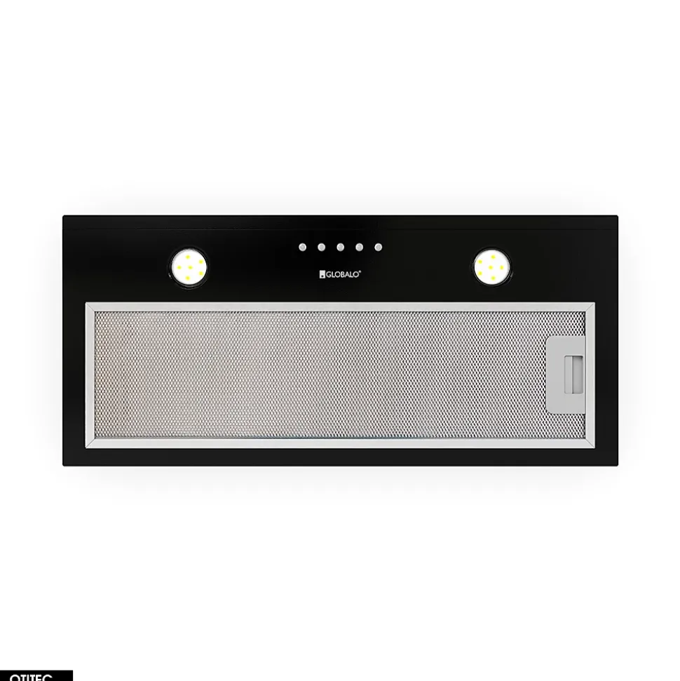 Hotte Casquette Aspirante Silencieuse - 60 cm - 320 m3/h - DELICO - Noir