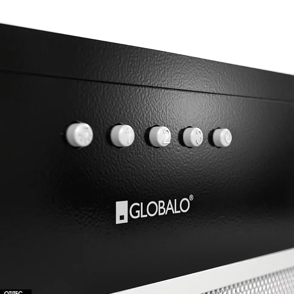 Hotte Casquette Aspirante Silencieuse - 60 cm - 320 m3/h - DELICO - Noir