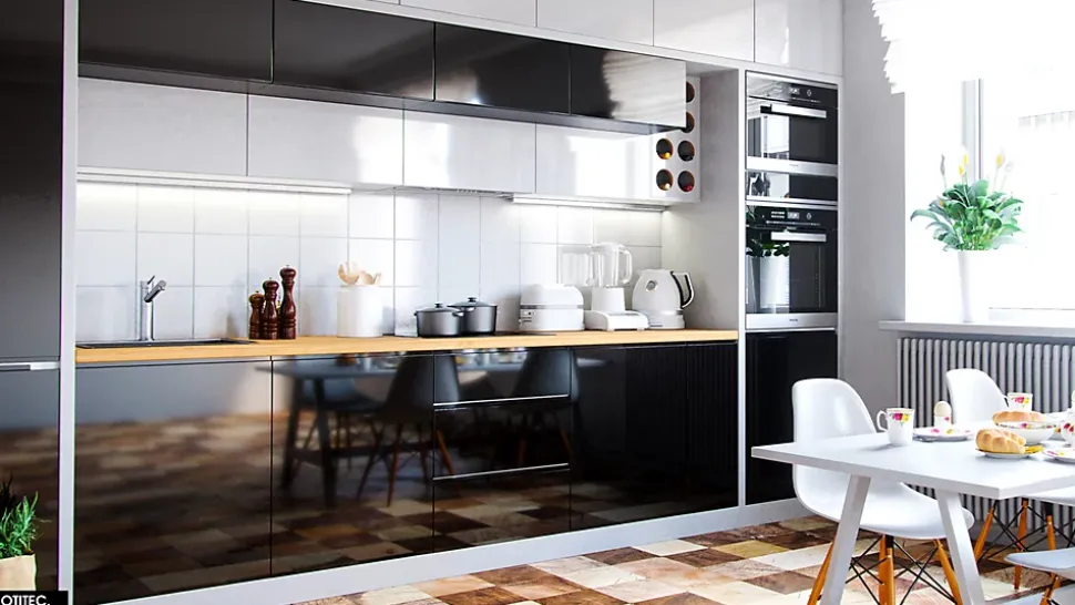 Hotte Casquette Aspirante Silencieuse - 60 cm - 320 m3/h - DELICO - Noir