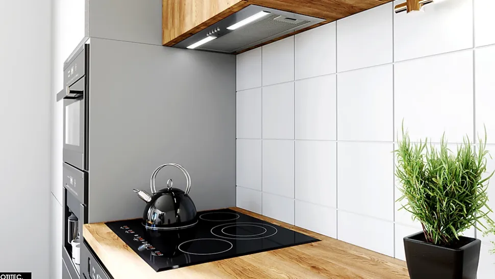 Hotte Casquette Aspirante Silencieuse - 60 cm - 320 m3/h - HADARIO - Inox