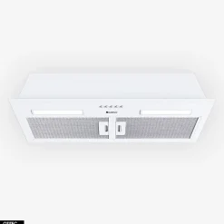 Hotte Casquette Aspirante Silencieuse - 80 cm - 330 m3/h - HADARIO - Blanc